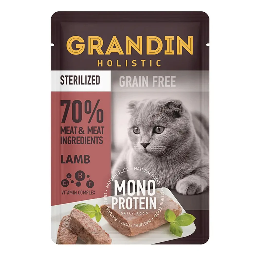 Влажный корм для стерилизованных кошек GRANDIN HOLISTIC Grain Free